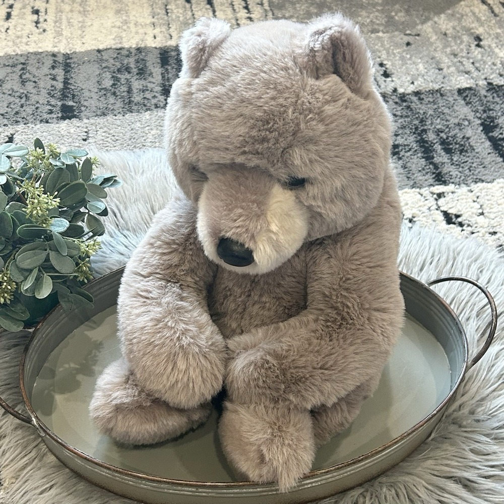 Douglas Truman 18" DLUX Teddy Bear Plush Gray Stuffed Animal Cuddle‎ Toy Sitting
